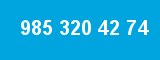 985 320 42 74 985 320 42 74